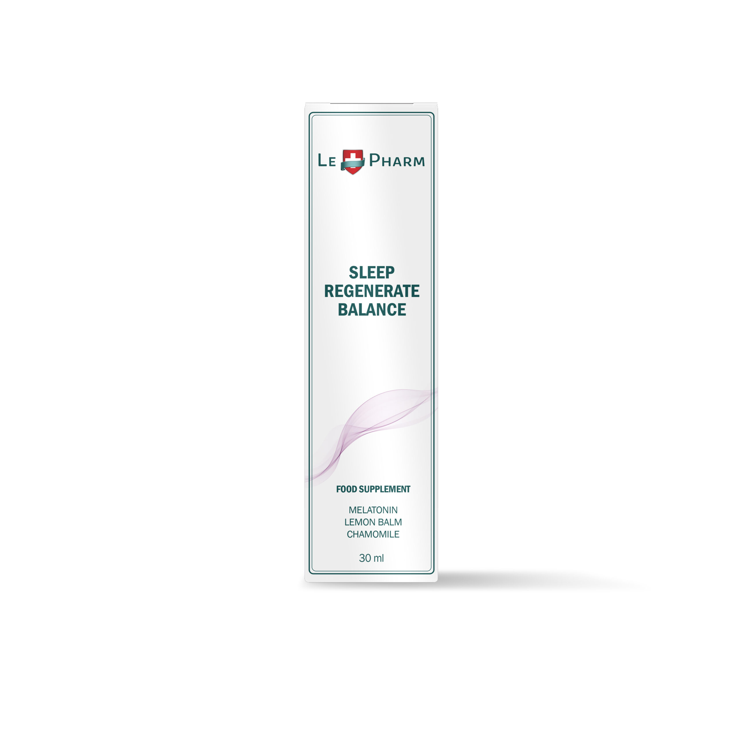 Le Pharm Sleep Regenerate Balance kapi s melatoninom, matičnjakom i kamilicom, 30 ml – vanjsko pakiranje